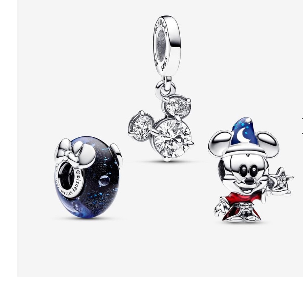 Disney Mickey and Minnie Believe in Magic Charm Trio.